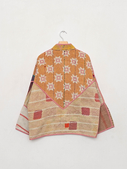 The Ladhiya Quilted Patchwork Kantha Jacket