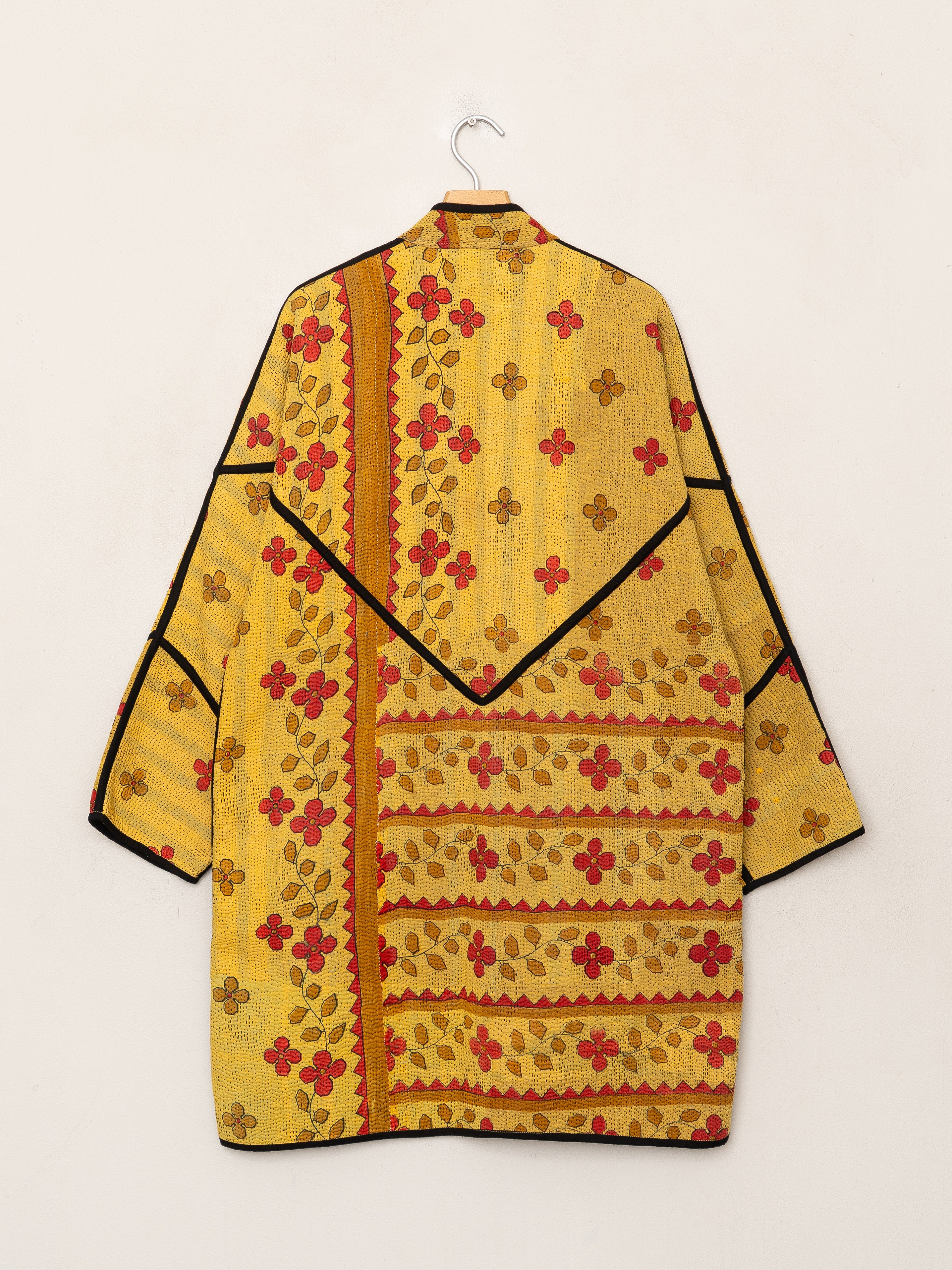 The Sai Quilted Patchwork Kantha Coat