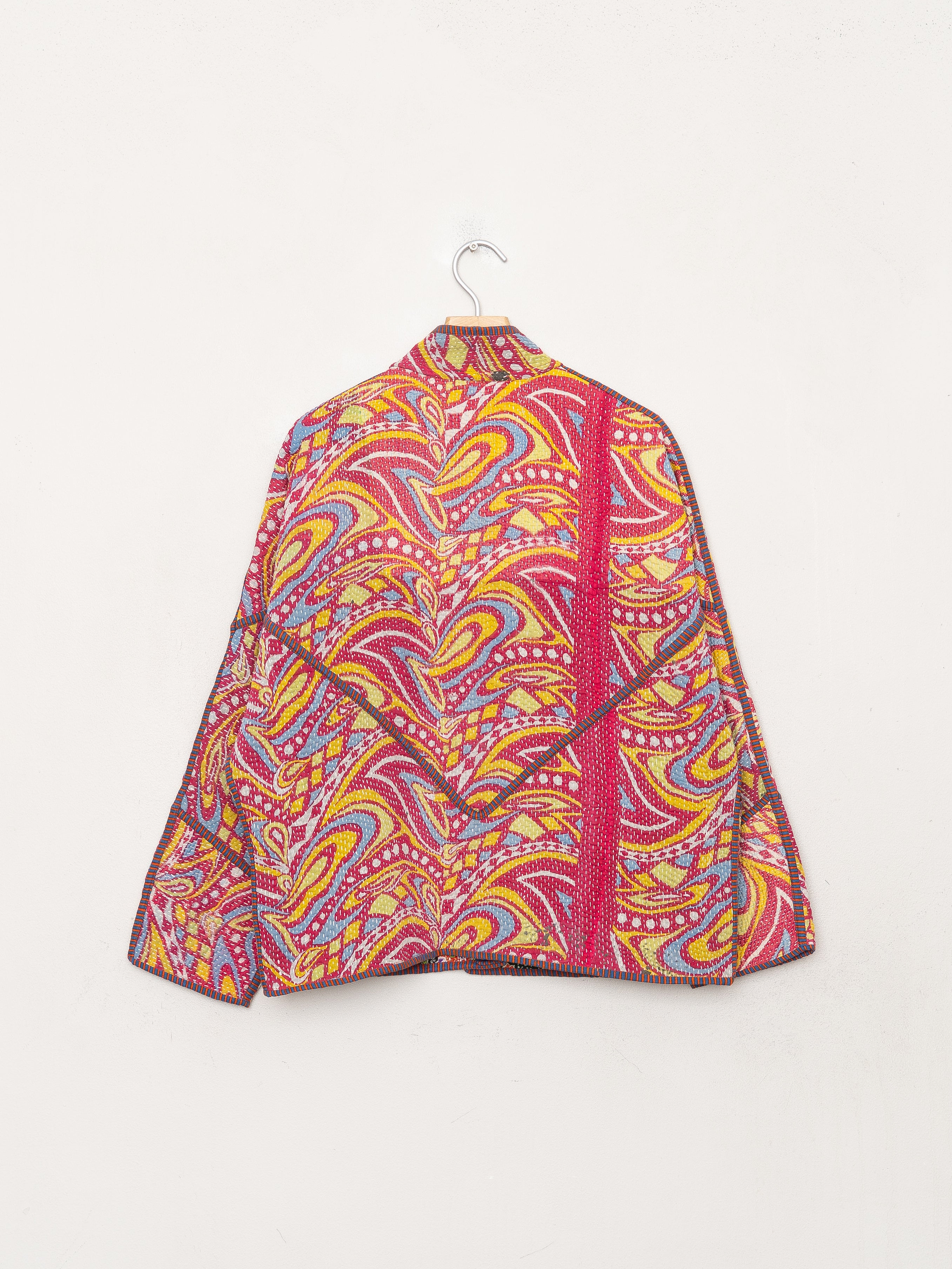 The Ladhiya Petite Quilted Patchwork Kantha Jacket