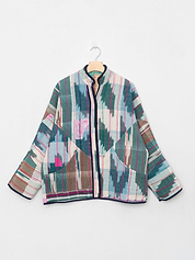 The Ladhiya Quilted Patchwork Kantha Jacket
