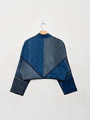 The Kaira Cropped Denim Jacket - Small