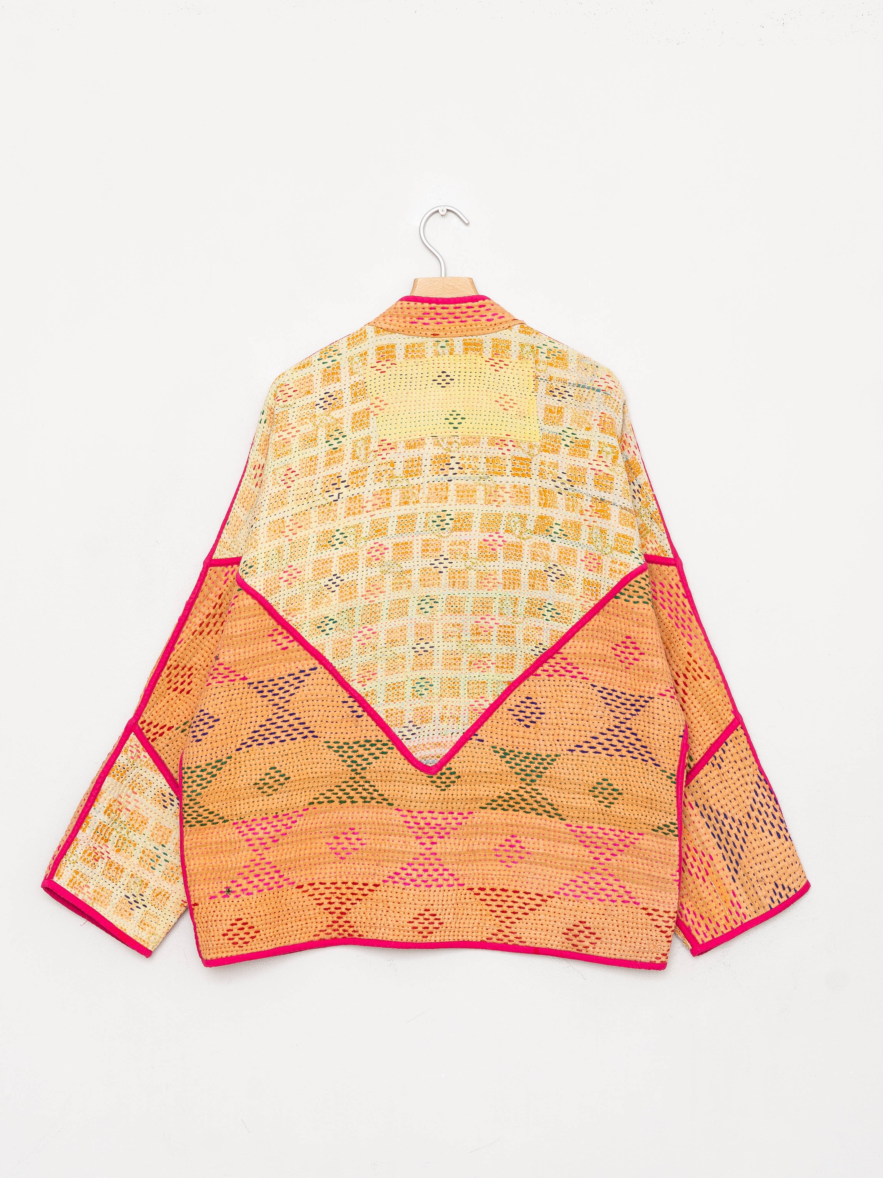The Ladhiya Quilted Patchwork Kantha Jacket