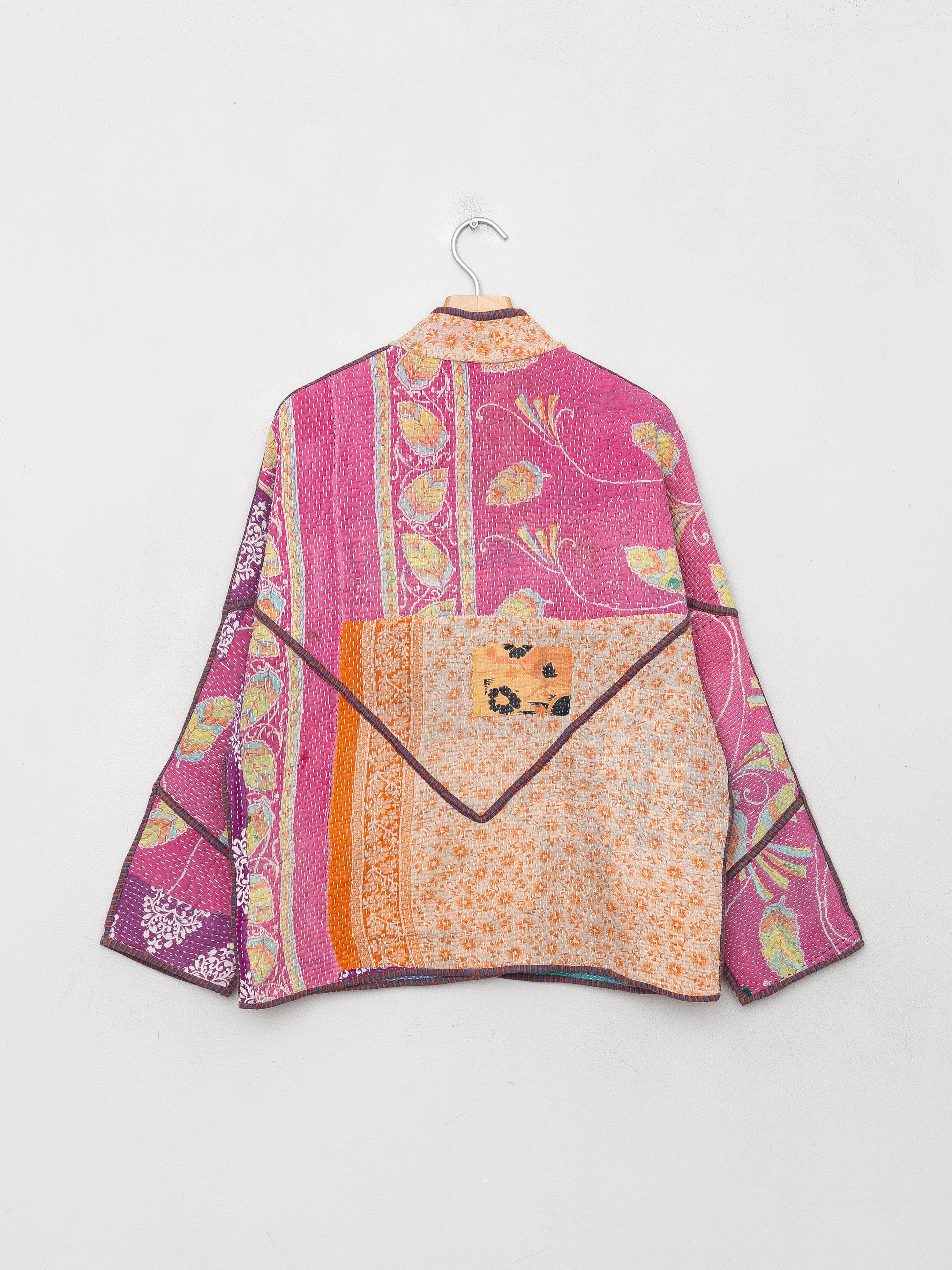 The Ladhiya Petite Quilted Patchwork Kantha Jacket