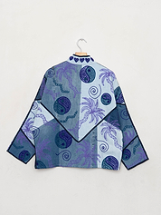 The Ladhiya Denim Suzani Jacket - Small