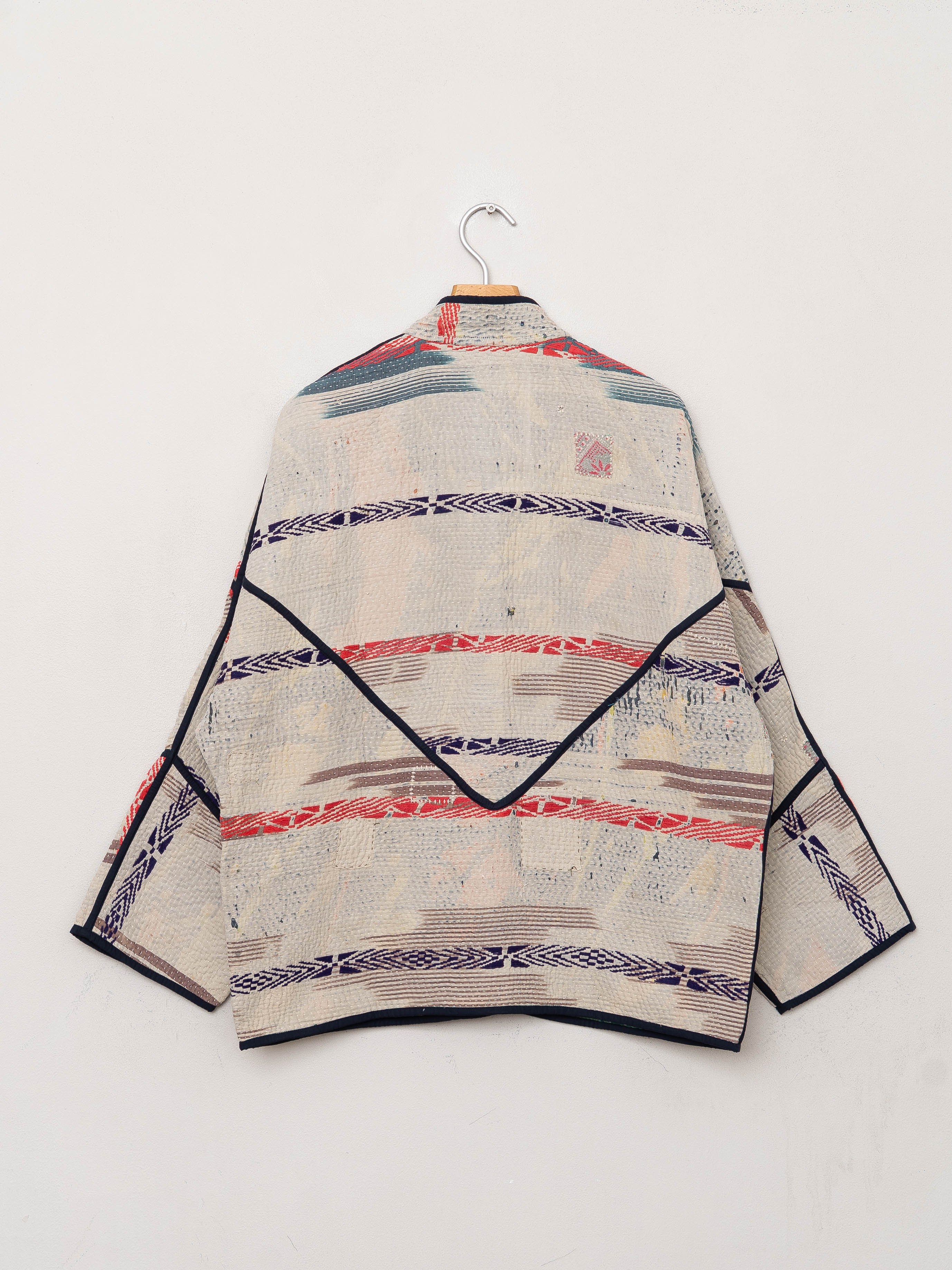 The Ladhiya Quilted Patchwork Kantha Jacket