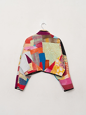 The Kaira Cropped Quilted Patchwork Kantha Jacket Wholesale