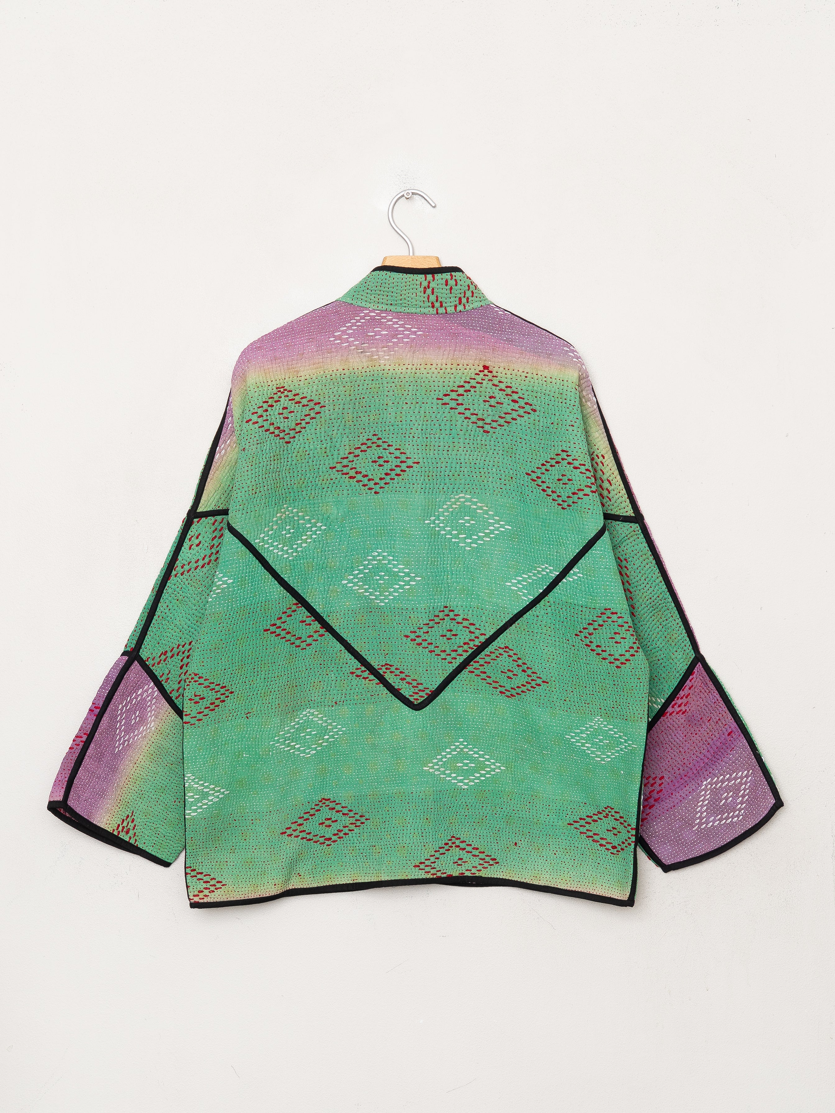 The Ladhiya Quilted Patchwork Kantha Jacket