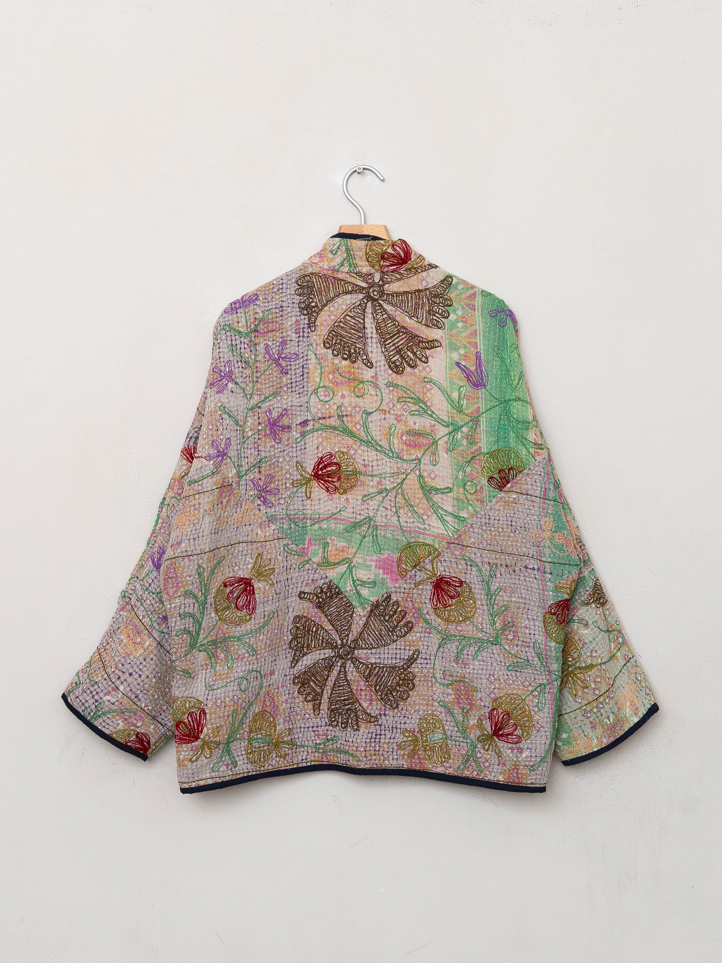 The Ladhiya Quilted Suzani Kantha Jacket