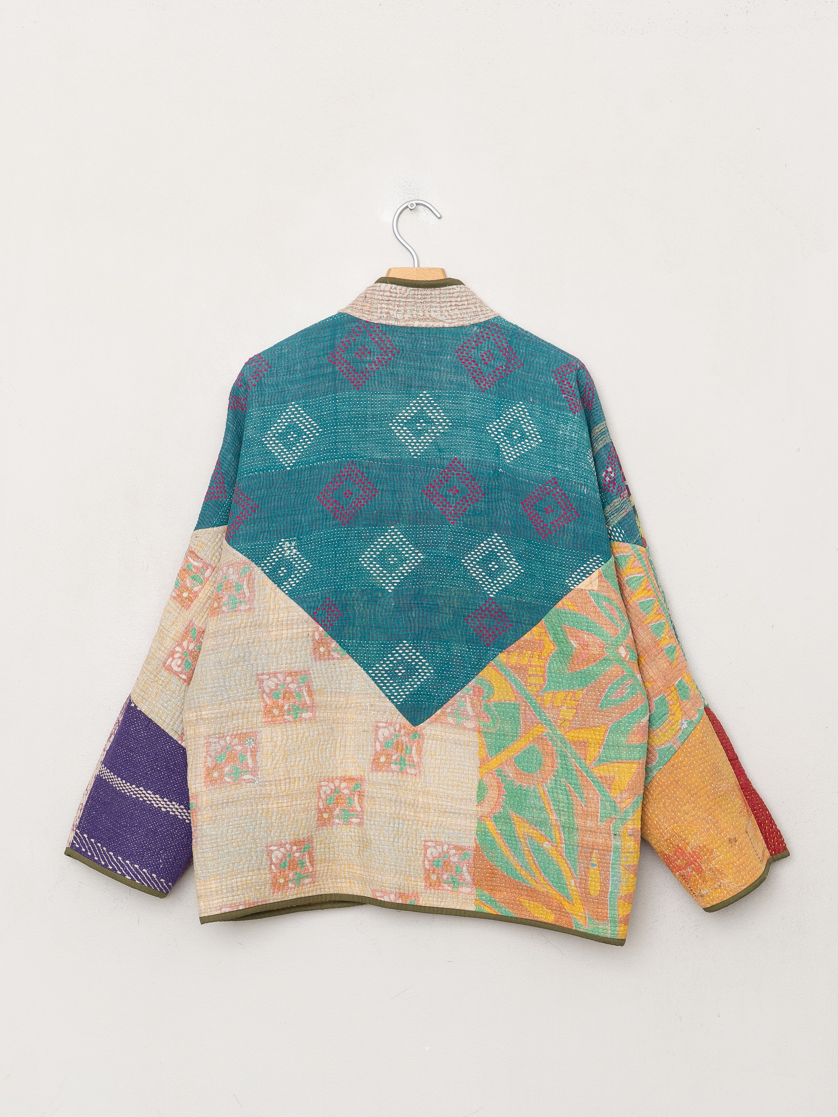 The Ladhiya Quilted Patchwork Kantha Jacket