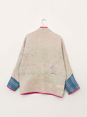 The Ladhiya Quilted Patchwork Kantha Jacket
