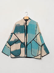 The Ladhiya Quilted Patchwork Kantha Jacket
