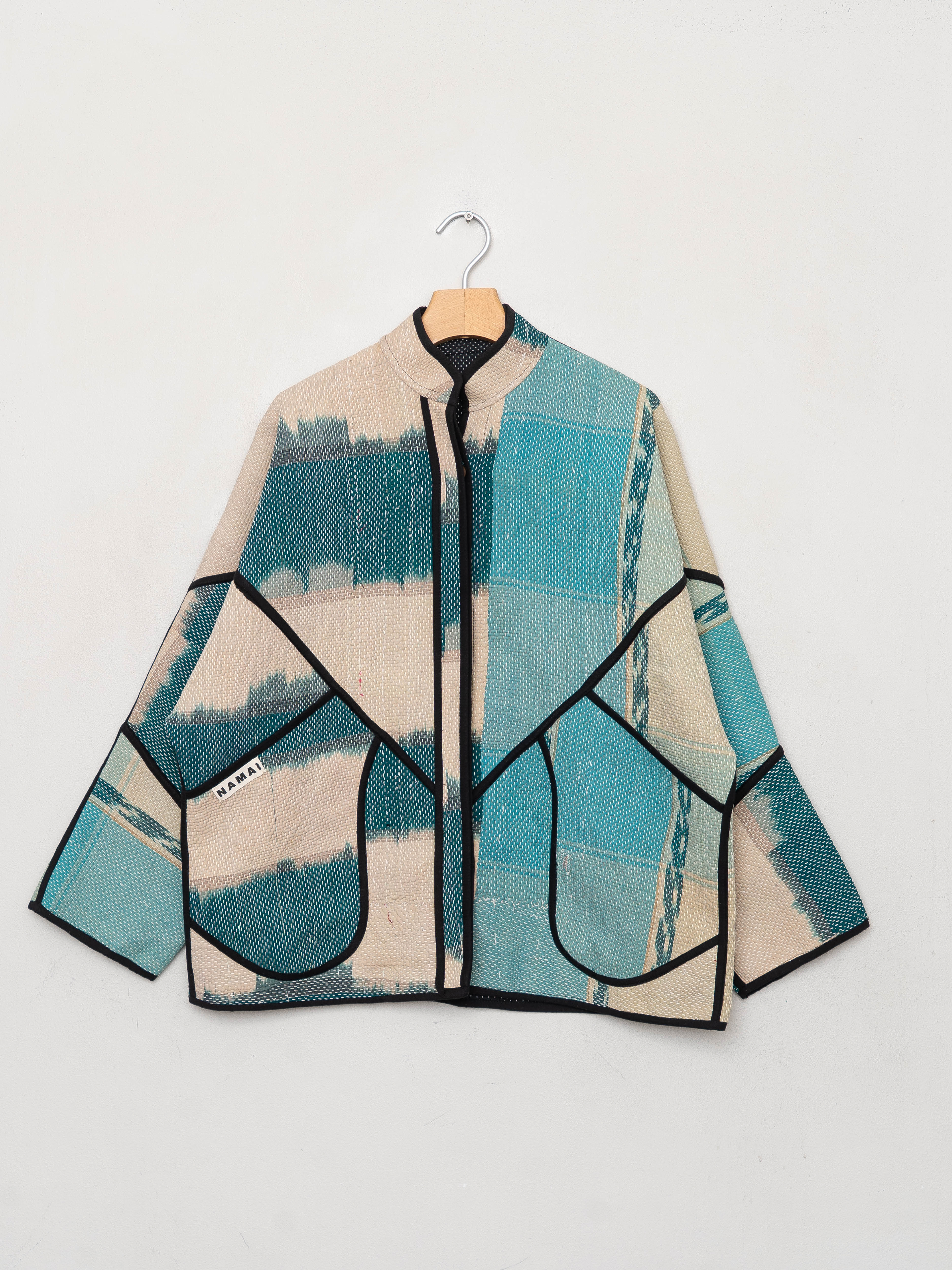The Ladhiya Quilted Patchwork Kantha Jacket