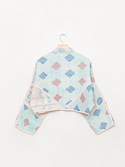 The Kaira Cropped Quilted Mix Match Kantha Jacket Wholesale