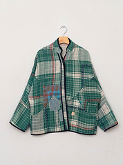 The Ladhiya Quilted Patchwork Kantha Jacket
