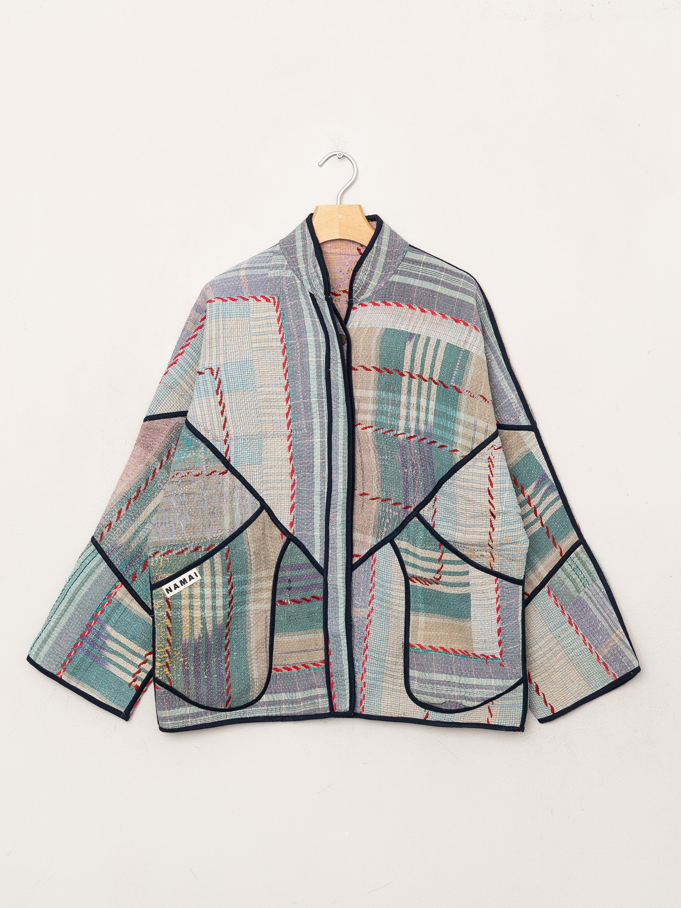 The Ladhiya Quilted Patchwork Kantha Jacket