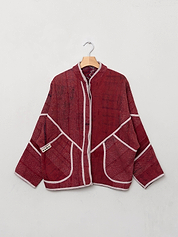 The Ladhiya Petite Quilted Patchwork Kantha Jacket