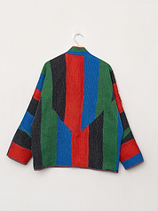 The Ladhiya Quilted Patchwork Kantha Jacket