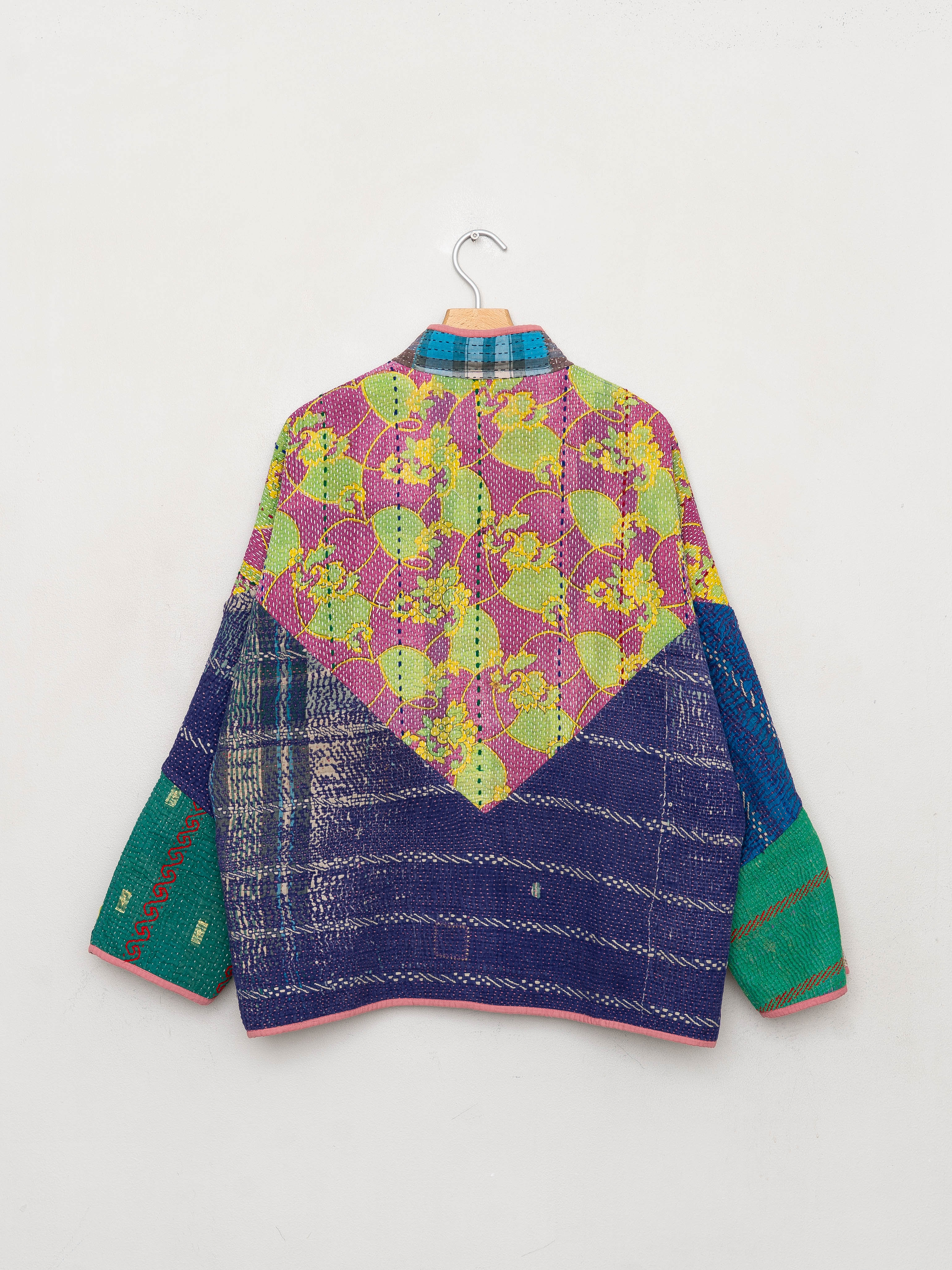The Ladhiya Quilted Patchwork Kantha Jacket