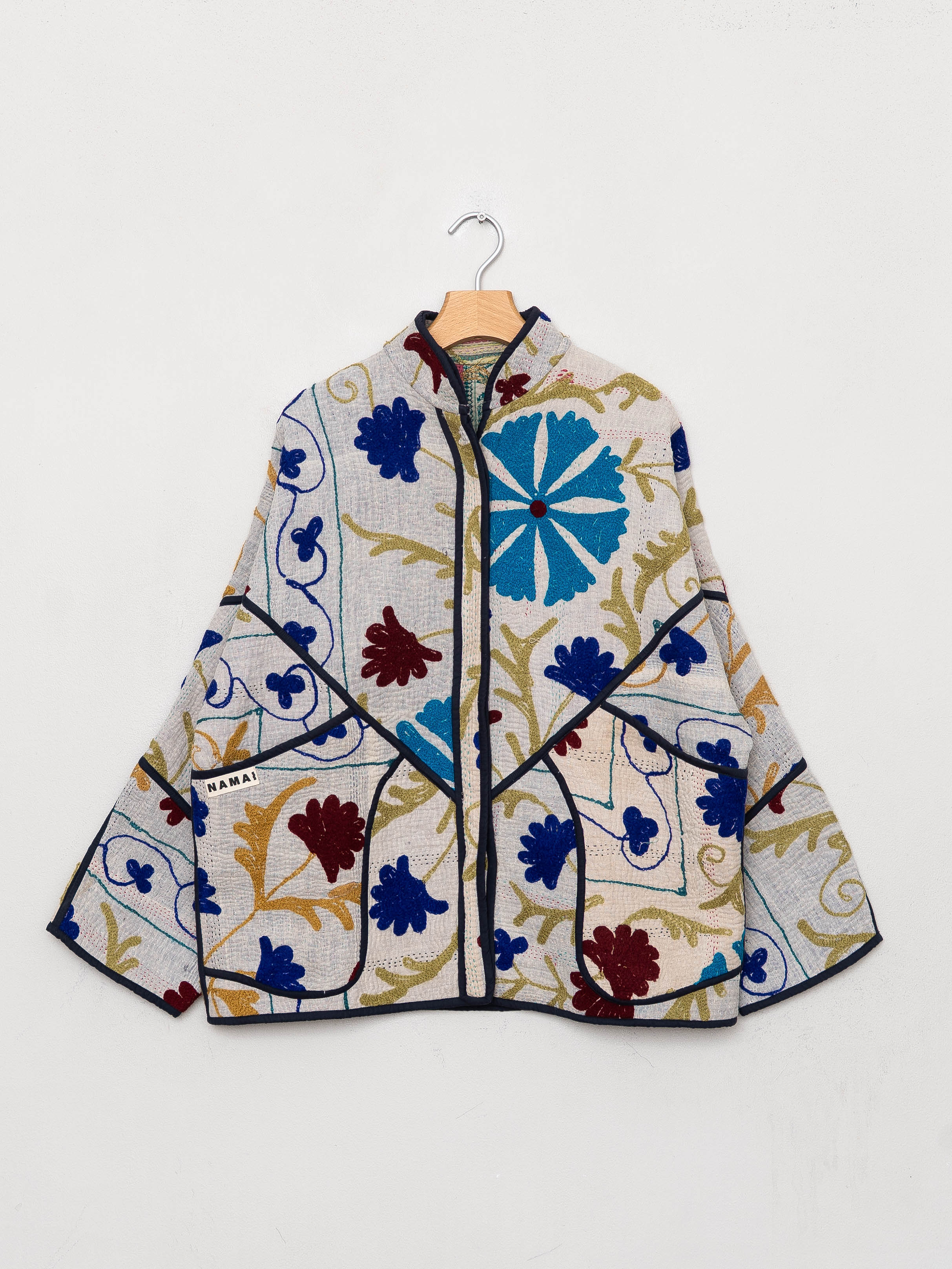 The Ladhiya Quilted Suzani Kantha Jacket