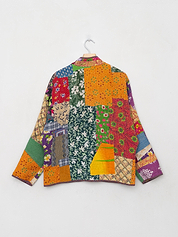 The Ladhiya Petite Quilted Patchwork Kantha Jacket