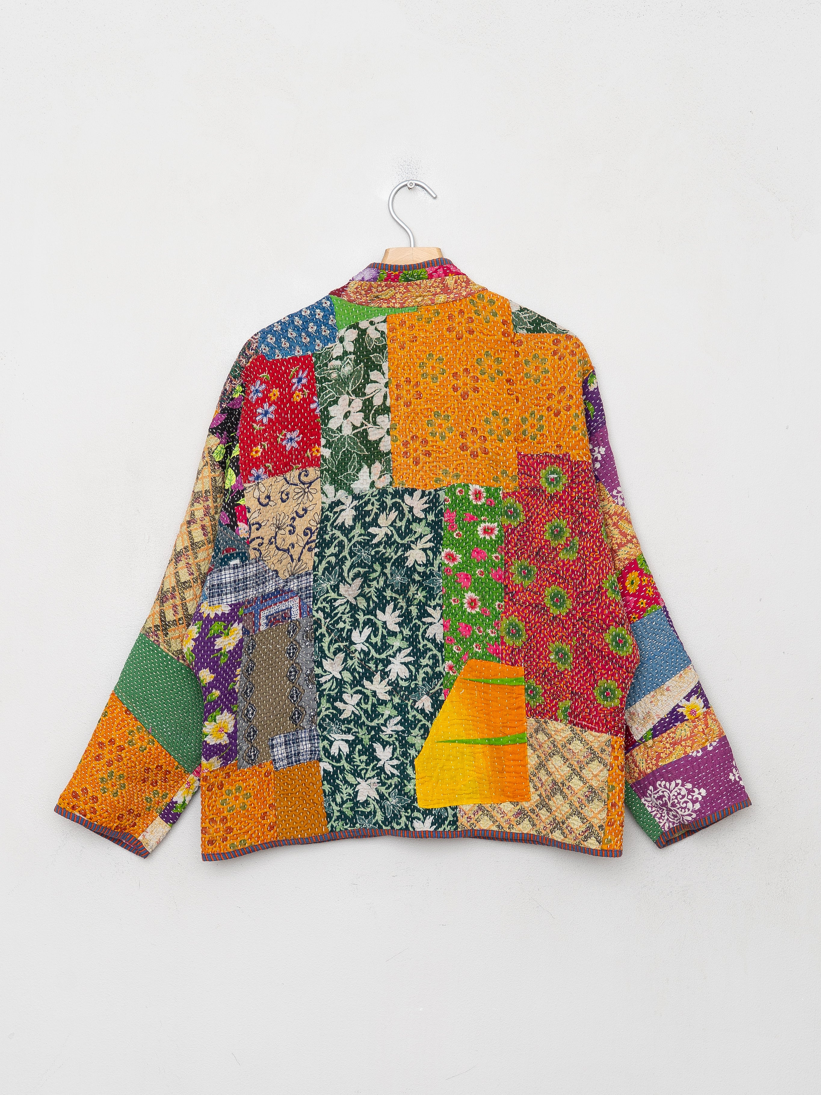 The Ladhiya Petite Quilted Patchwork Kantha Jacket