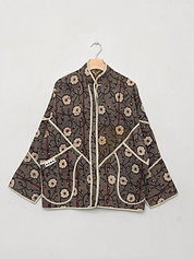 The Ladhiya Quilted Indigo Kantha Jacket Wholesale