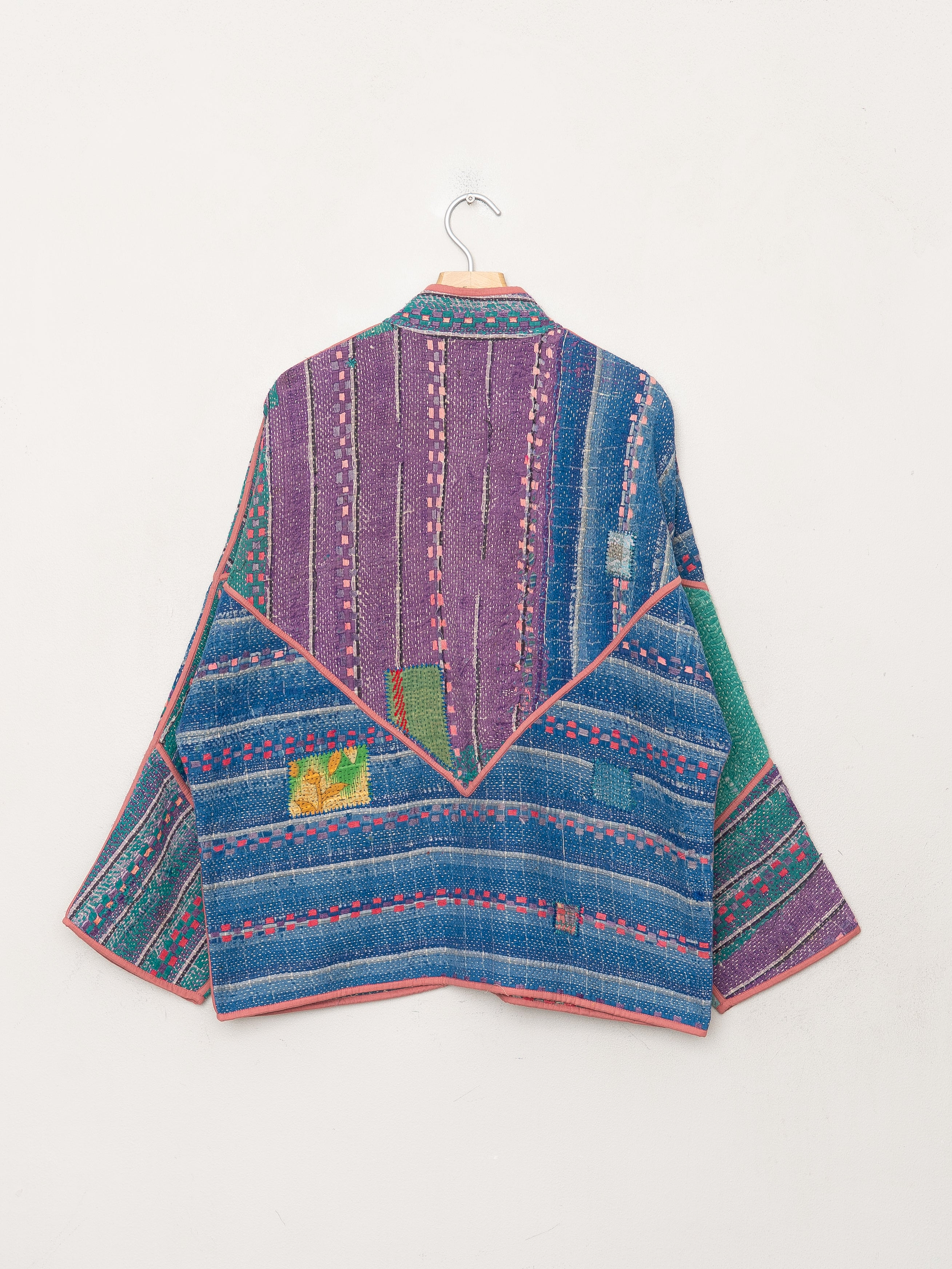 The Ladhiya Quilted Patchwork Kantha Jacket
