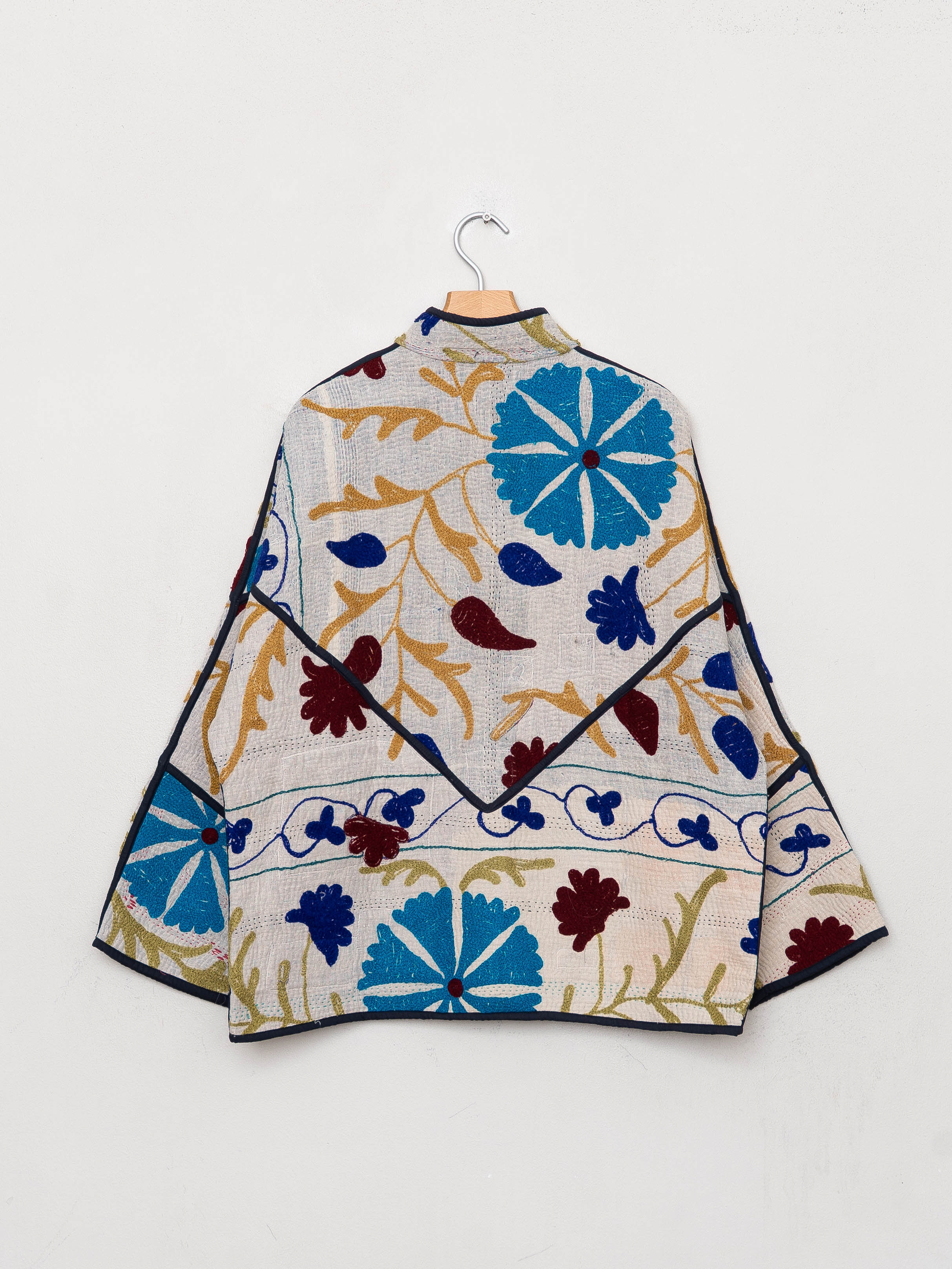 The Ladhiya Quilted Suzani Kantha Jacket