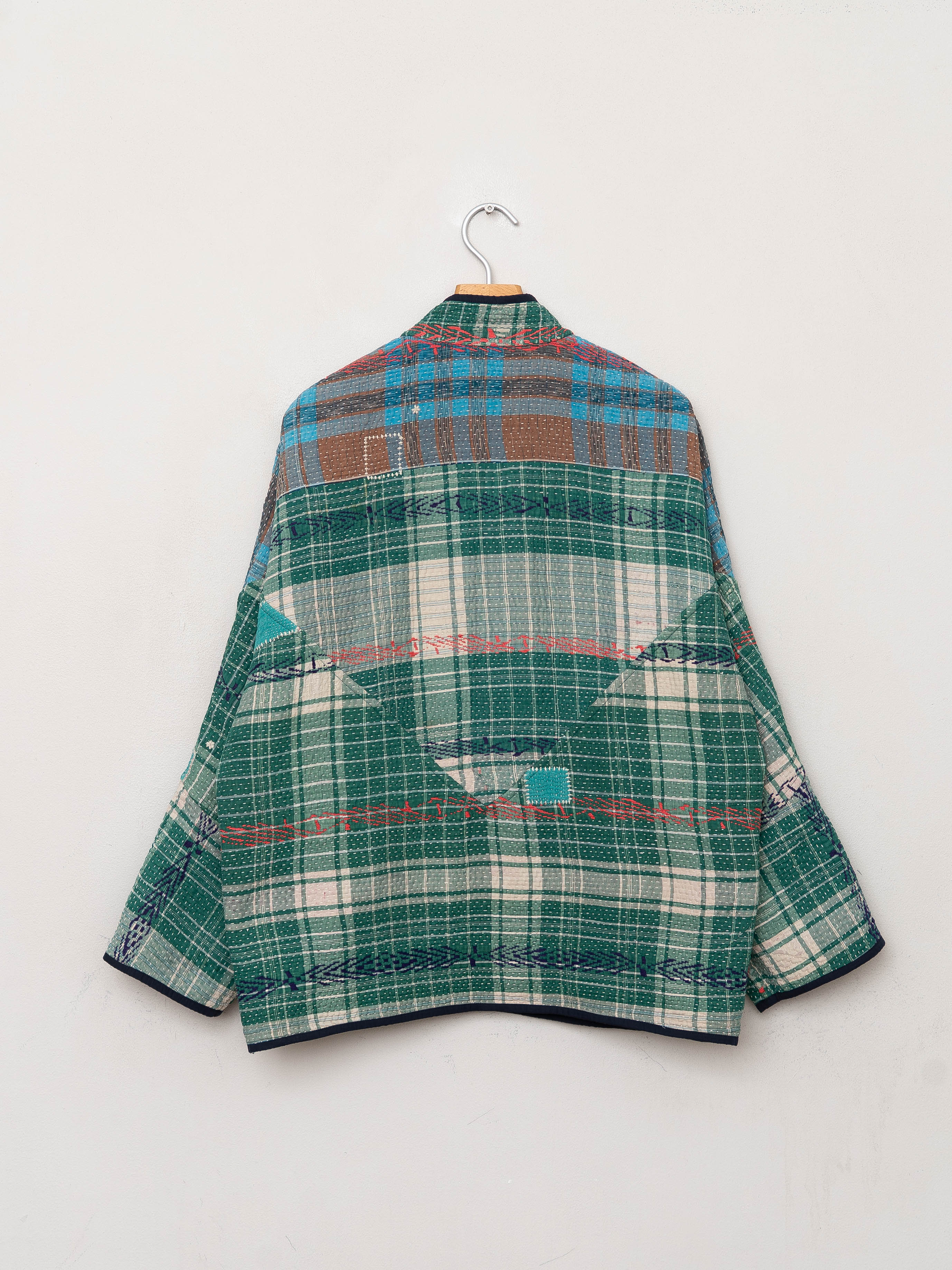 The Ladhiya Quilted Patchwork Kantha Jacket