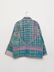 The Ladhiya Quilted Patchwork Kantha Jacket