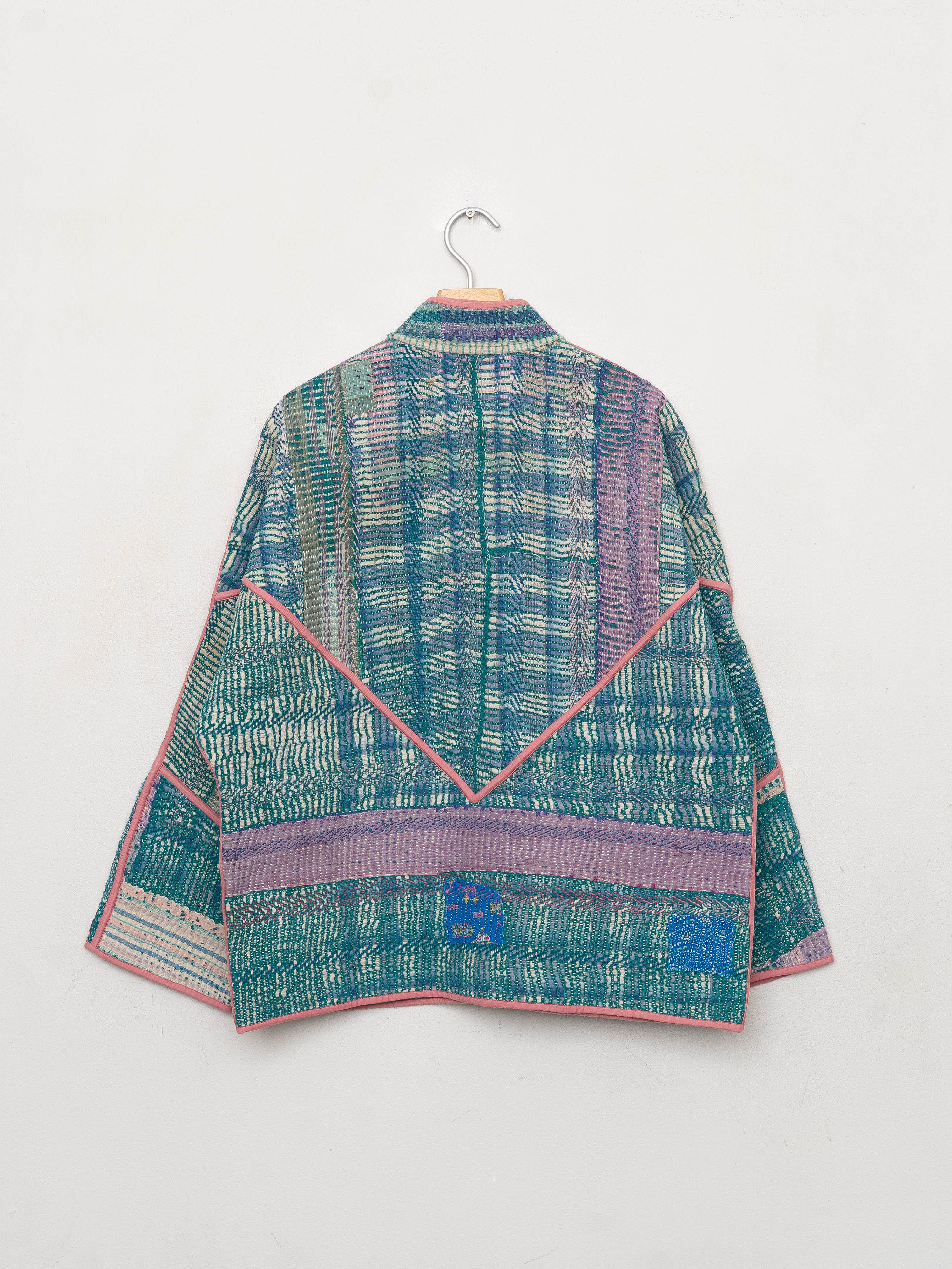 The Ladhiya Quilted Patchwork Kantha Jacket