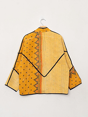 The Ladhiya Quilted Patchwork Kantha Jacket