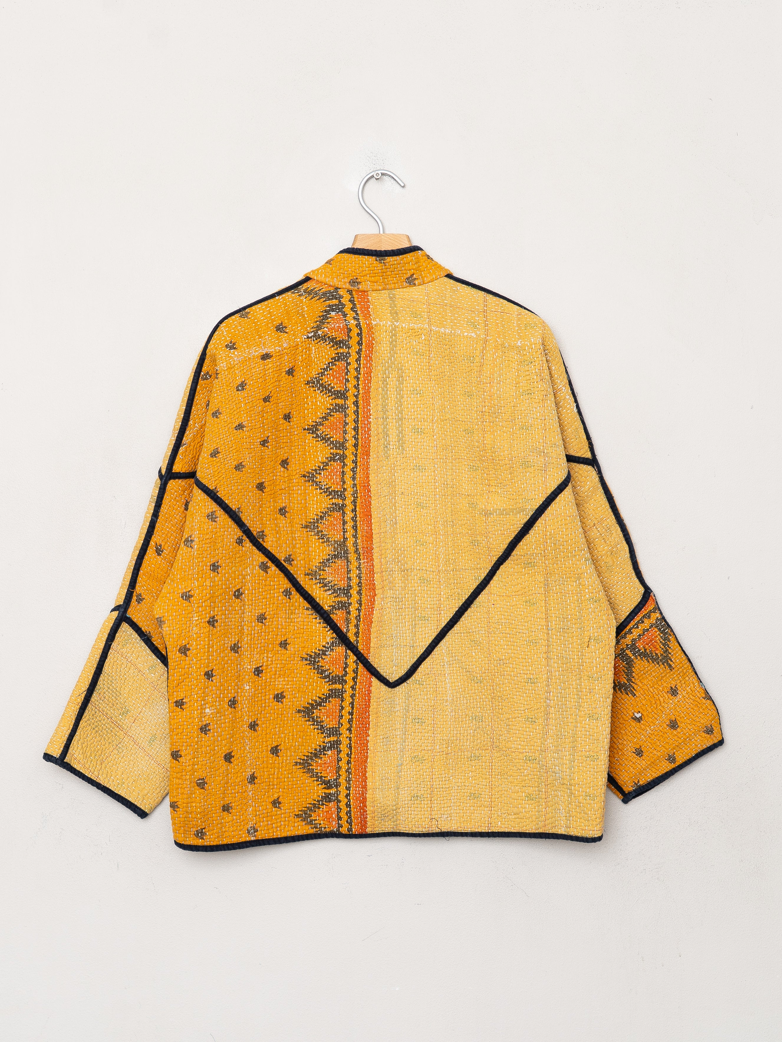 The Ladhiya Quilted Patchwork Kantha Jacket
