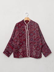 The Ladhiya Petite Quilted Patchwork Kantha Jacket