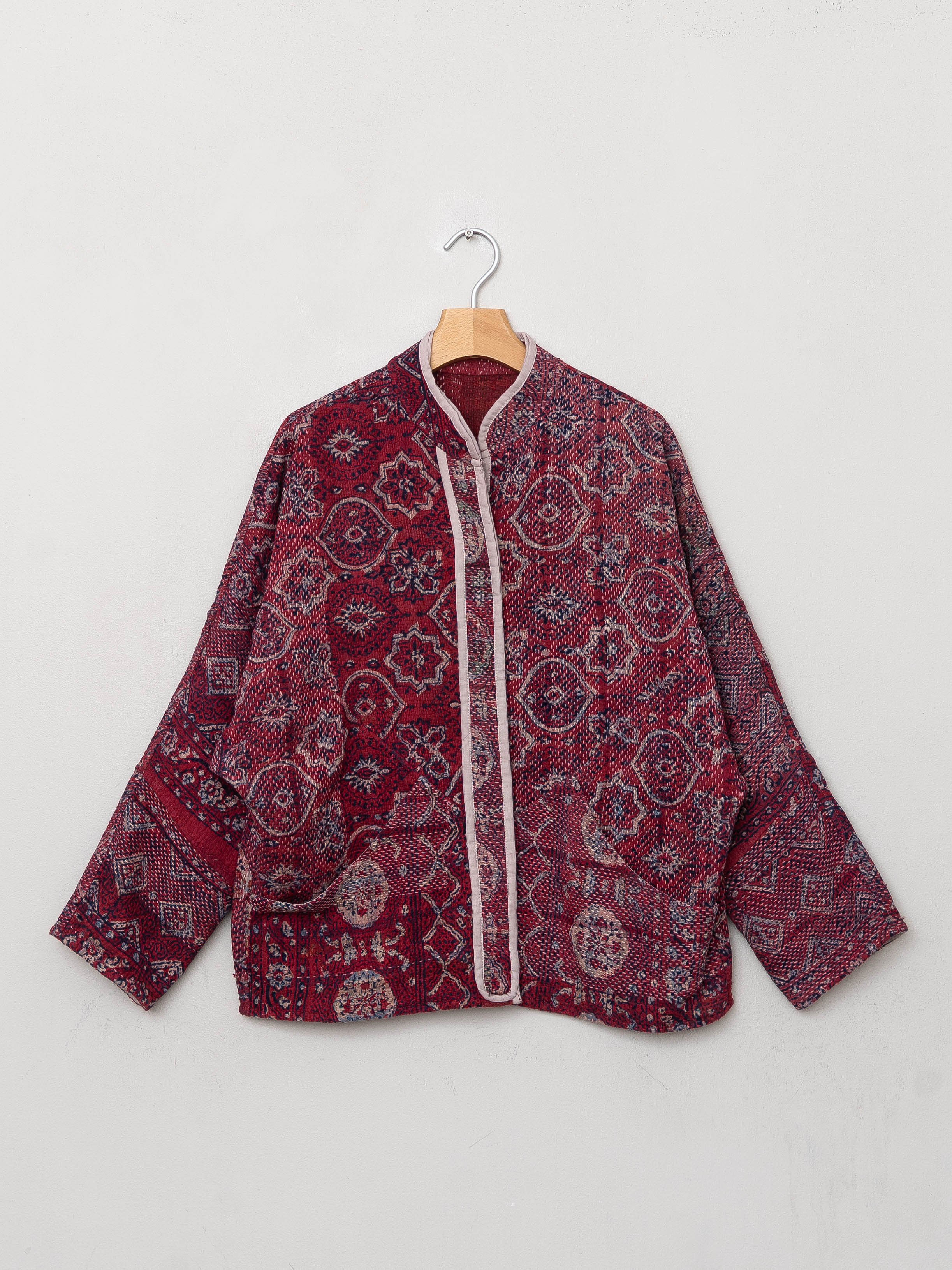 The Ladhiya Petite Quilted Patchwork Kantha Jacket