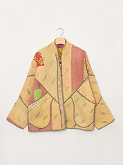 The Ladhiya Quilted Patchwork Kantha Jacket