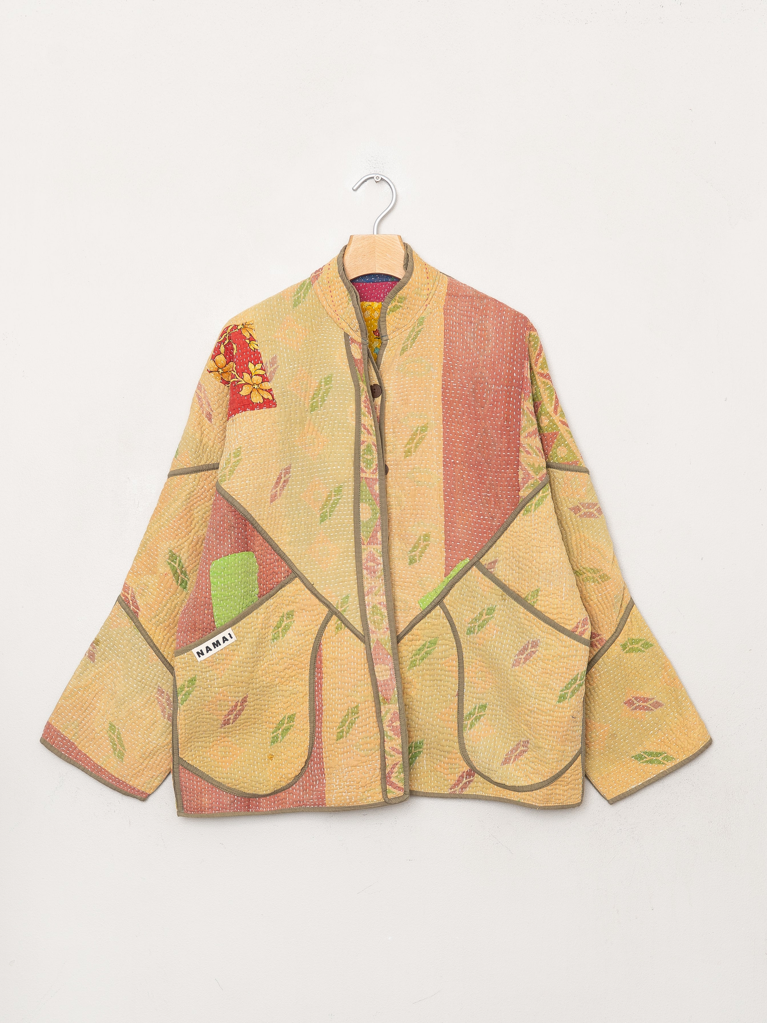 The Ladhiya Quilted Patchwork Kantha Jacket