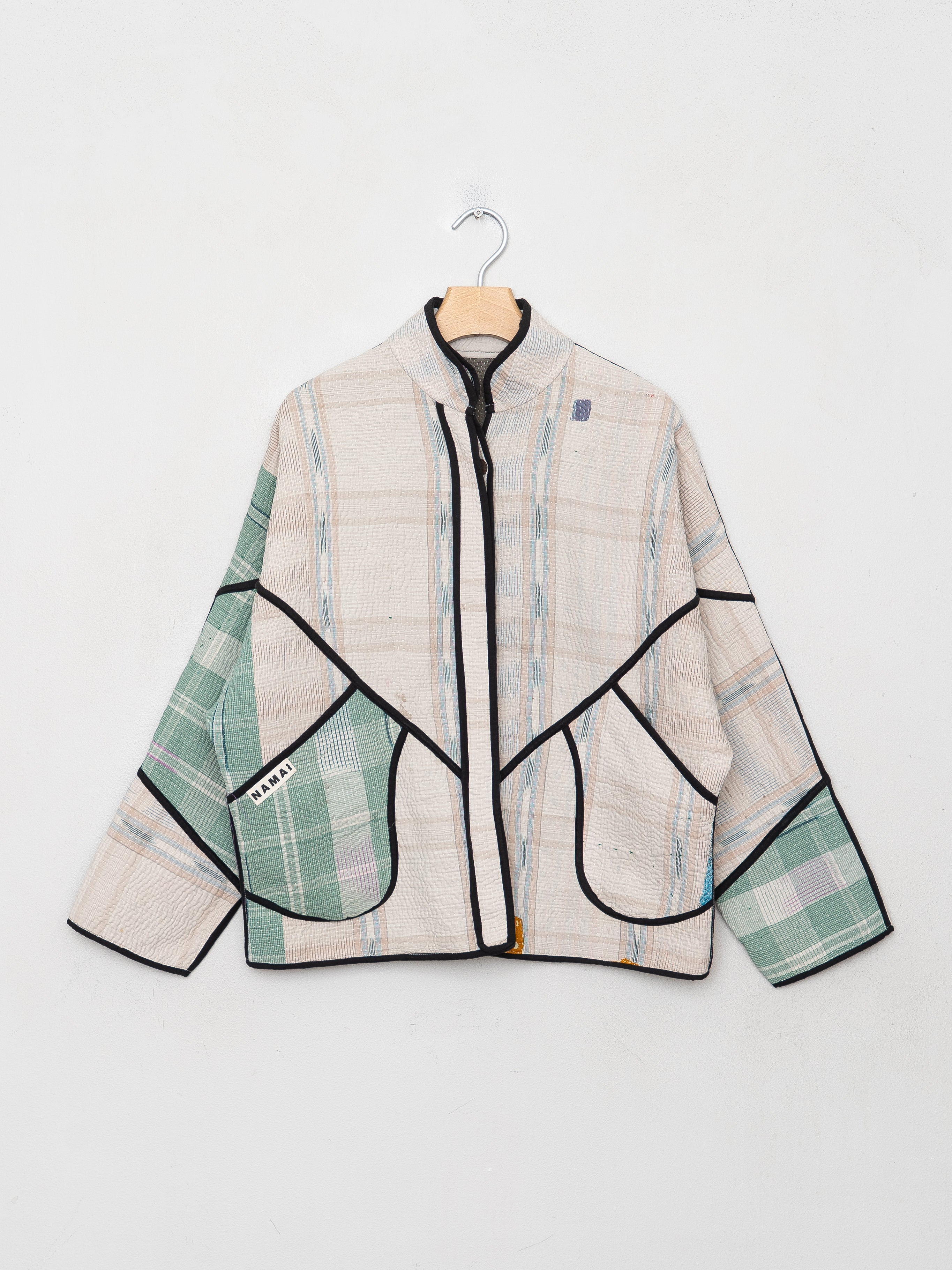 The Ladhiya Petite Quilted Patchwork Kantha Jacket