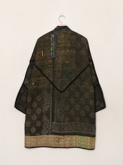 The Sai Quilted Indigo Kantha Coat