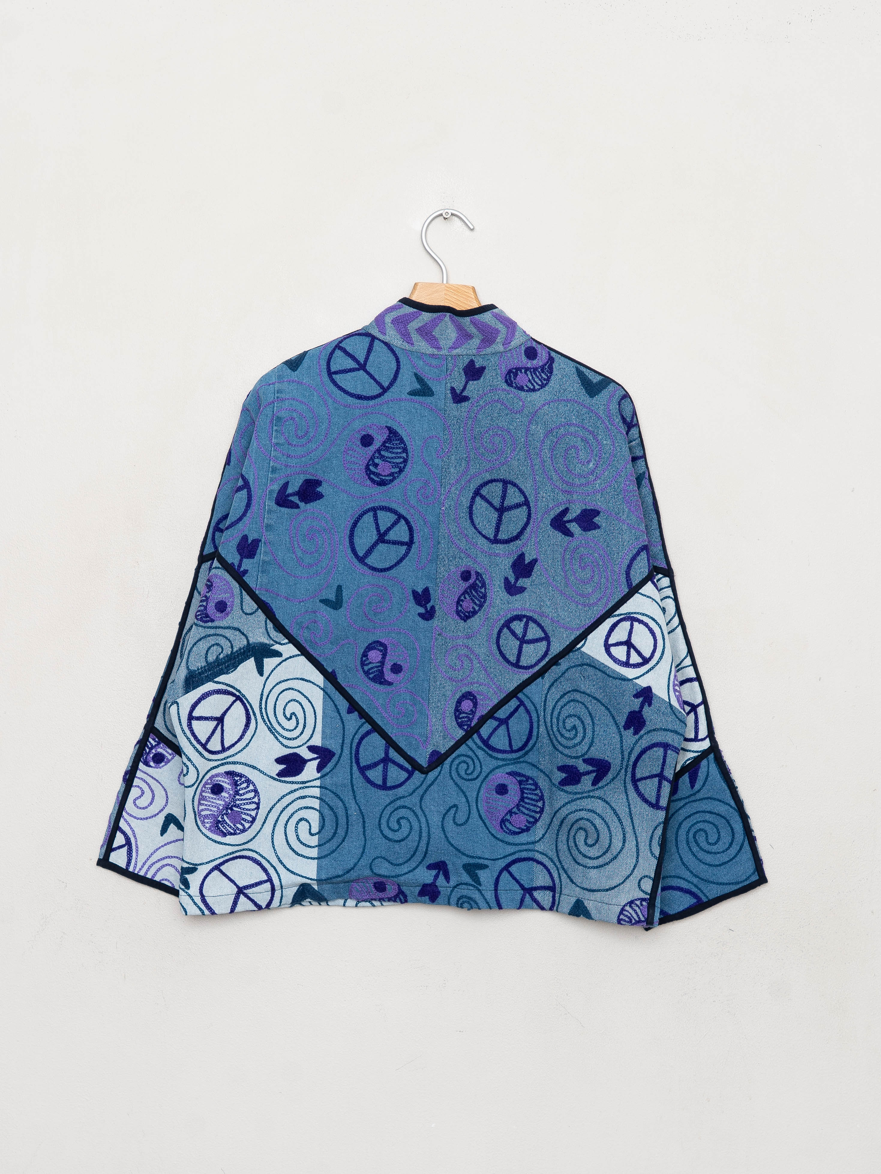 The Ladhiya Denim Suzani Jacket - Small