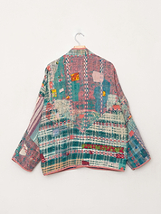 The Ladhiya Quilted Patchwork Kantha Jacket