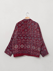 The Ladhiya Petite Quilted Patchwork Kantha Jacket