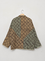 The Ladhiya Quilted Indigo Kantha Jacket Wholesale