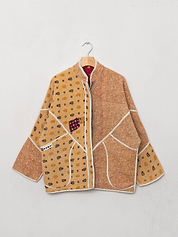 The Ladhiya Quilted Patchwork Kantha Jacket
