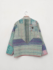 The Ladhiya Quilted Patchwork Kantha Jacket