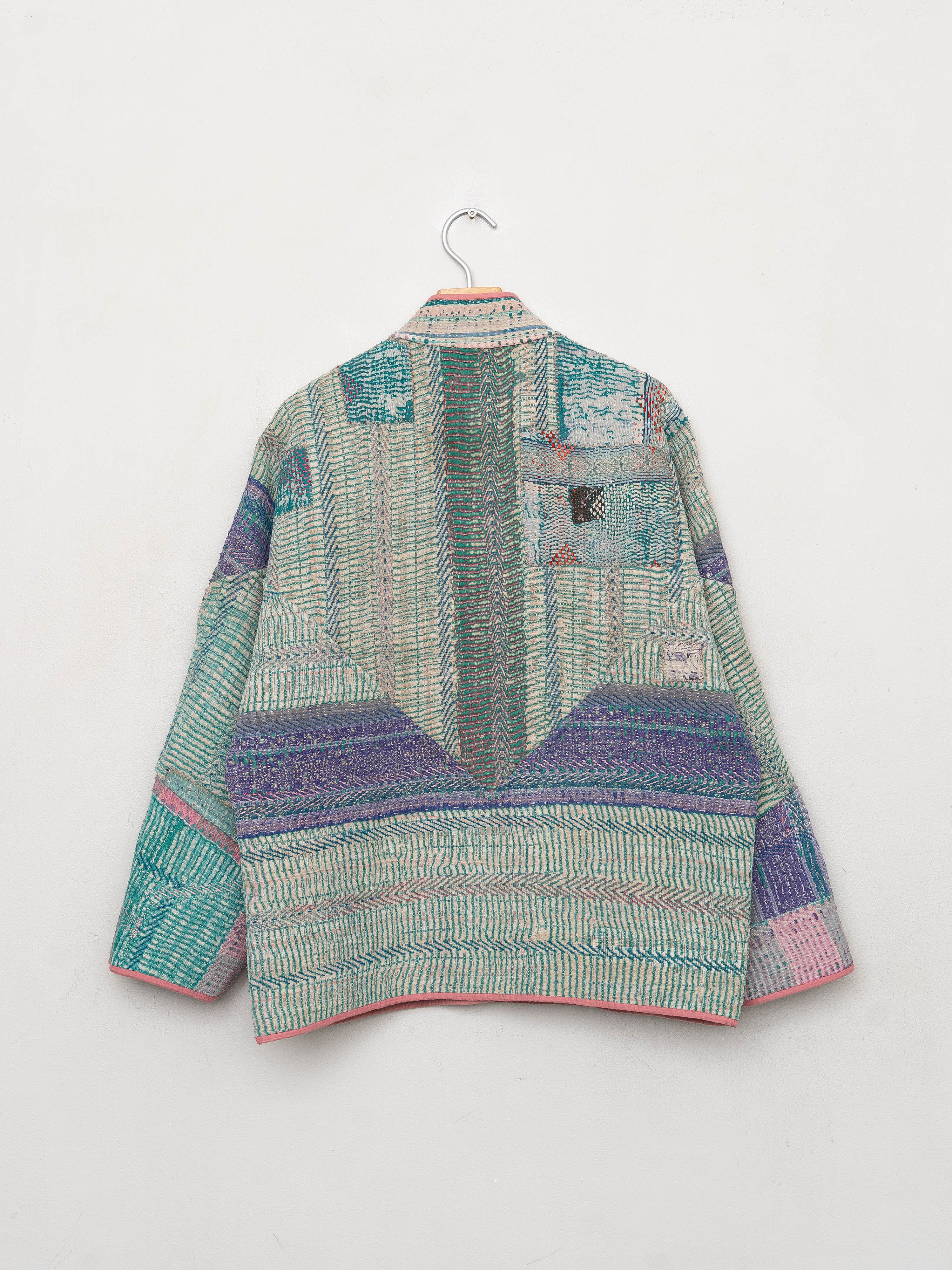 The Ladhiya Quilted Patchwork Kantha Jacket