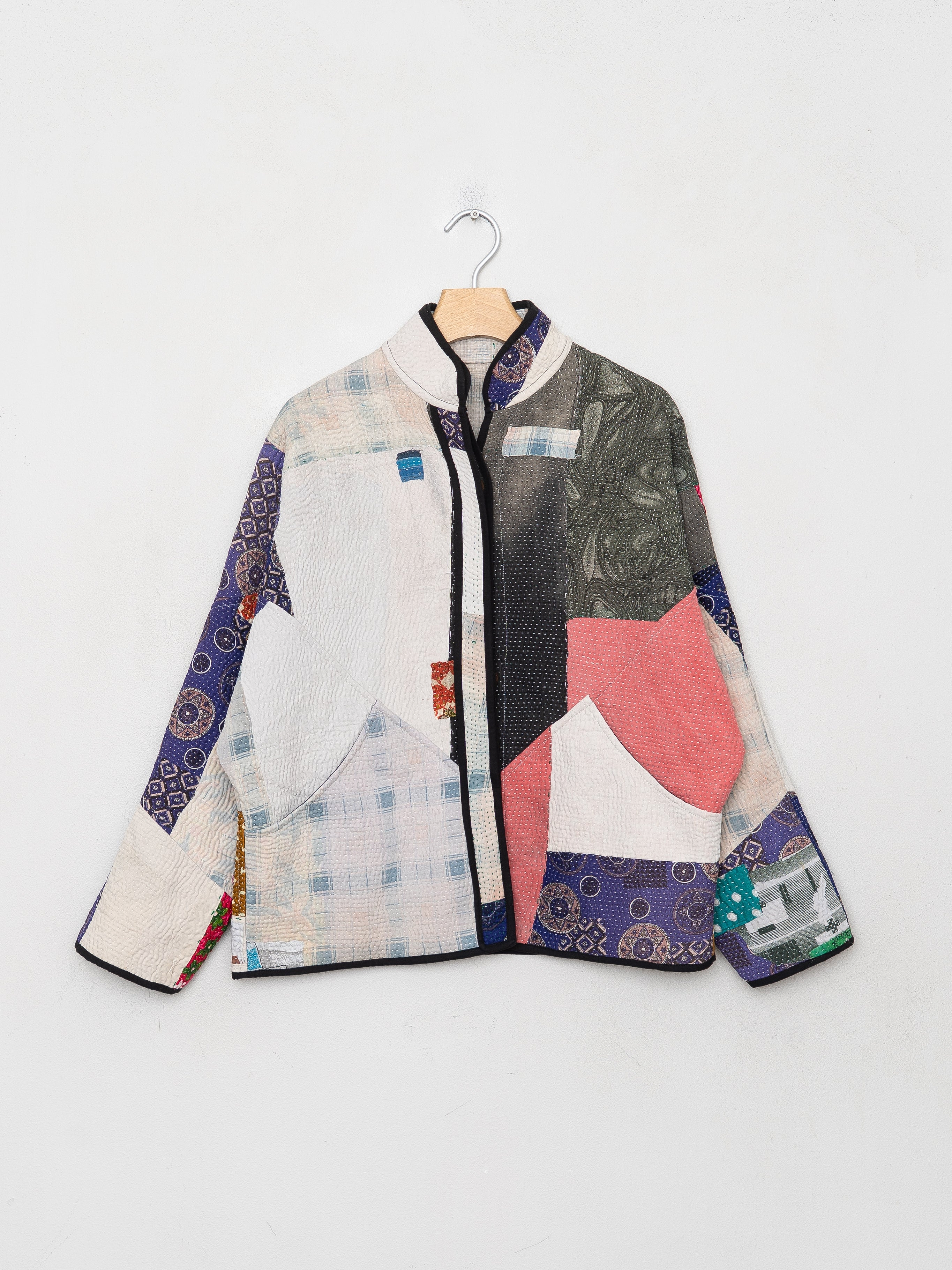 The Ladhiya Petite Quilted Patchwork Kantha Jacket