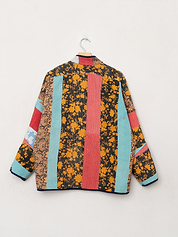 The Ladhiya Quilted Patchwork Kantha Jacket