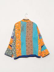The Ladhiya Quilted Patchwork Kantha Jacket
