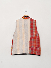 The Ladhiya Quilted Patchwork Kantha Vest